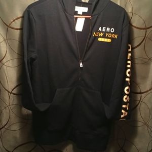 🛍️ Aeropostale XS black zip up hoodie